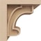 Ekena Millwork 6"W x 6"D x 6"H Wide Alma Rough Cedar Woodgrain TimberThane Corbel, Primed Tan CORUR06X06X06ALMRCPR - alternate 3
